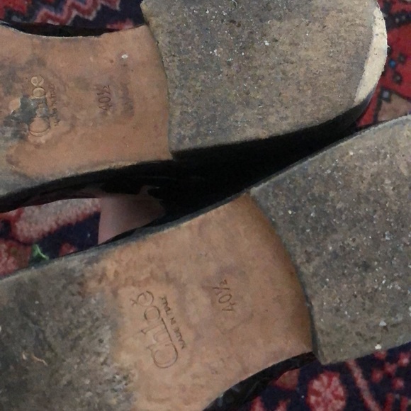 Chloe rhinestone patent leather ankle booties - Picture 7 of 10